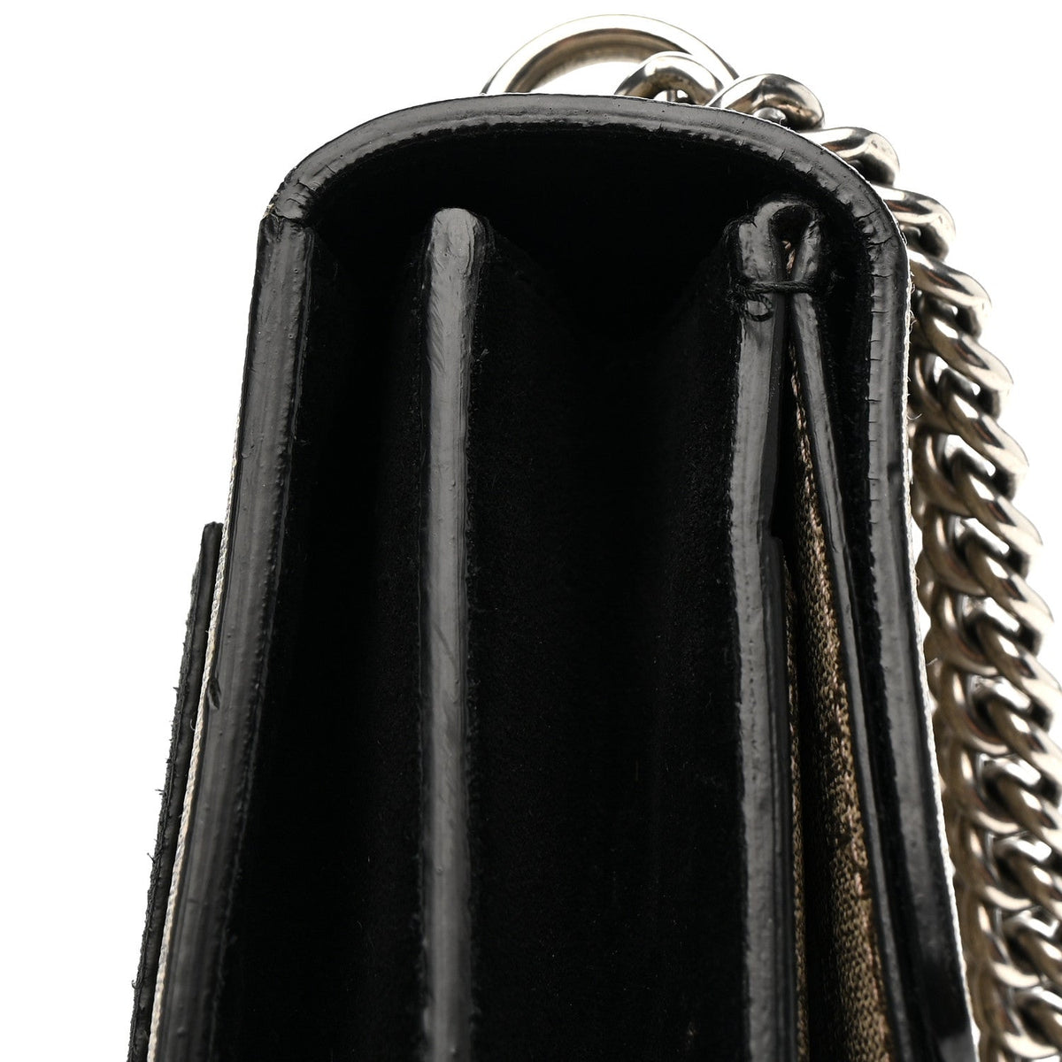 GG Supreme Monogram Medium Dionysus Shoulder Bag Black product image 20, provided for visual reference and product detail