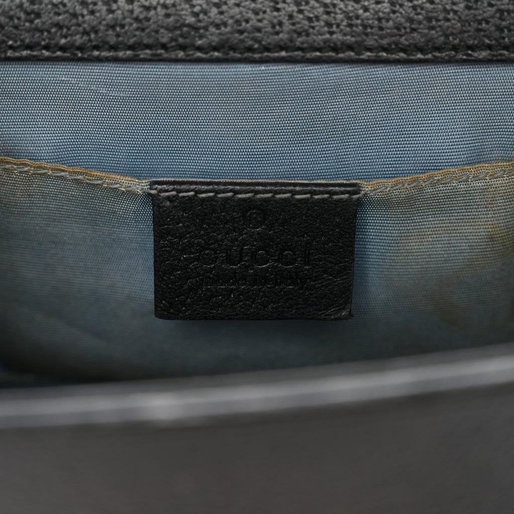 Grained Calfskin Bee Star Small Padlock Shoulder Bag Black product image 6, provided for visual reference and product detail