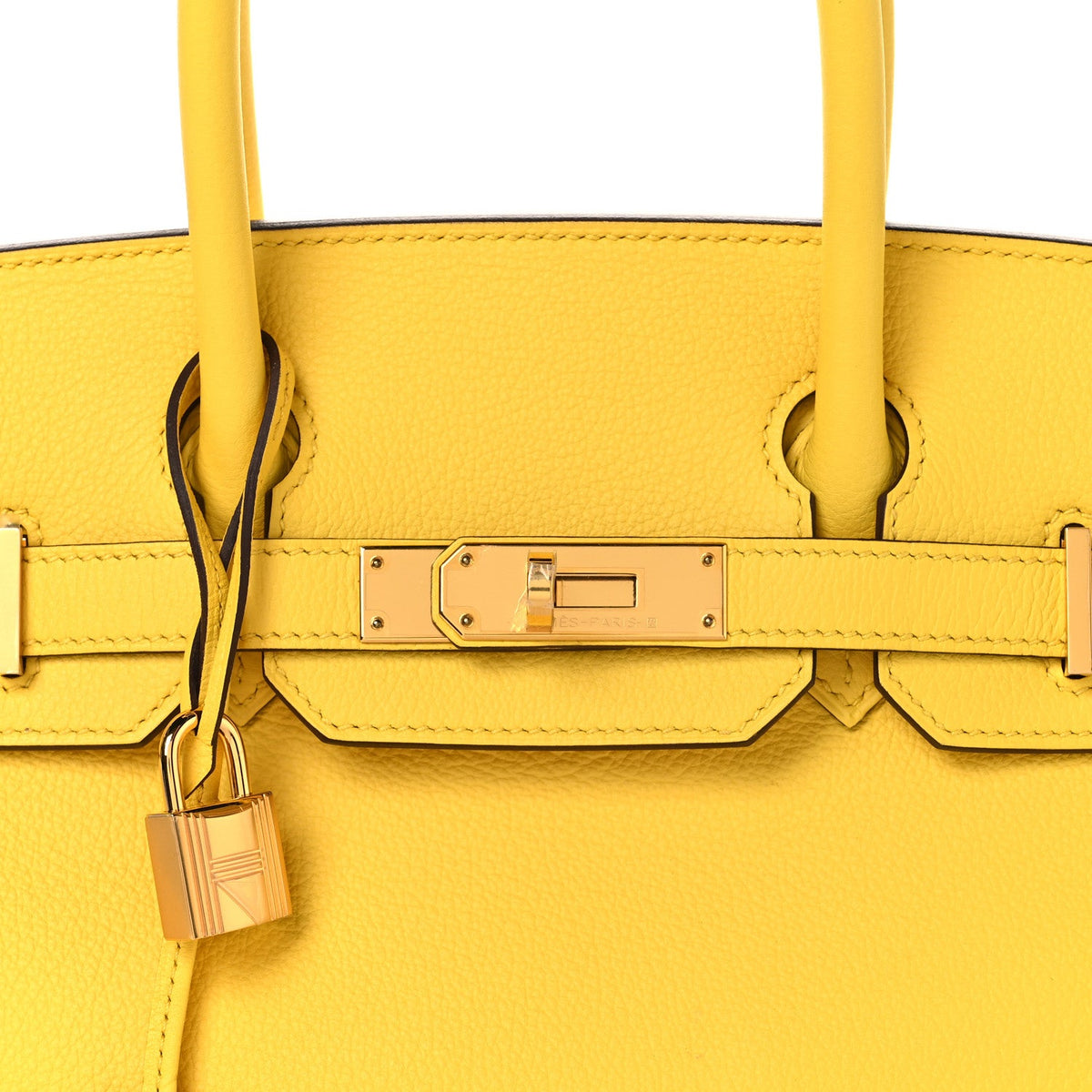 Togo Birkin 30 Jaune Citron product image 7, provided for visual reference and product detail review