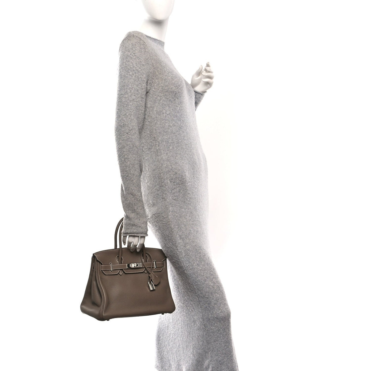 Togo Birkin 30 Etoupe product image 2, provided for visual reference and product detail review