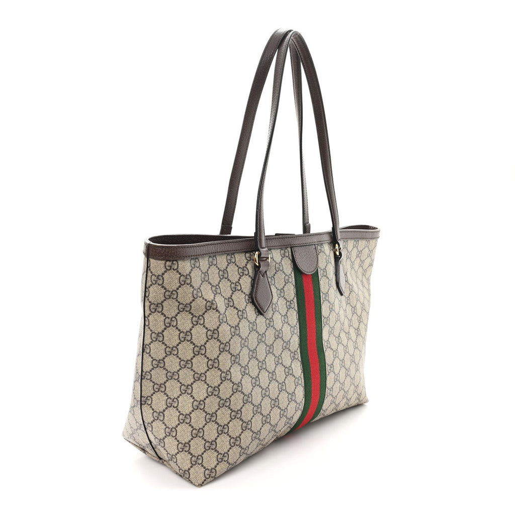 GG Supreme Monogram Medium Ophidia Shopping Tote Brown product image 3, provided for visual reference and product detail