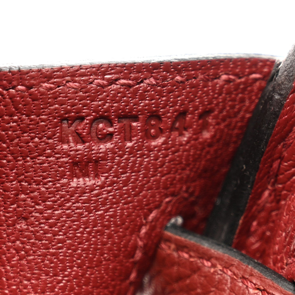 Togo Birkin 25 Rouge H product image 7, provided for visual reference and product detail review