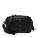 Pebbled Calfskin Mini Soho Disco Bag Black product image 1, provided for visual reference and product detail review
