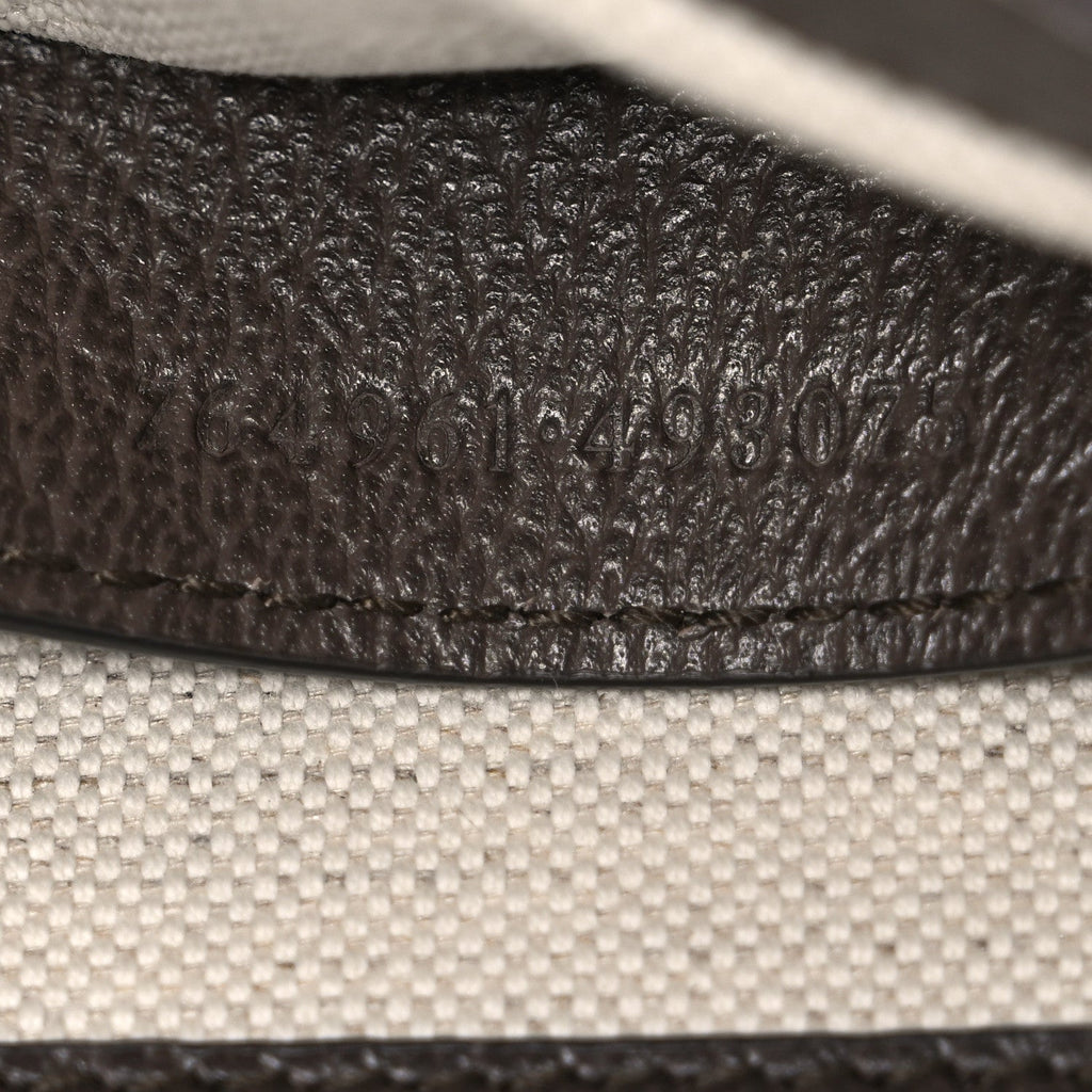 GG Supreme Monogram Textured Dollar Calfskin Web Mini Ophidia Envelope Shoulder Bag Beige Ebony New Acero product image 7,