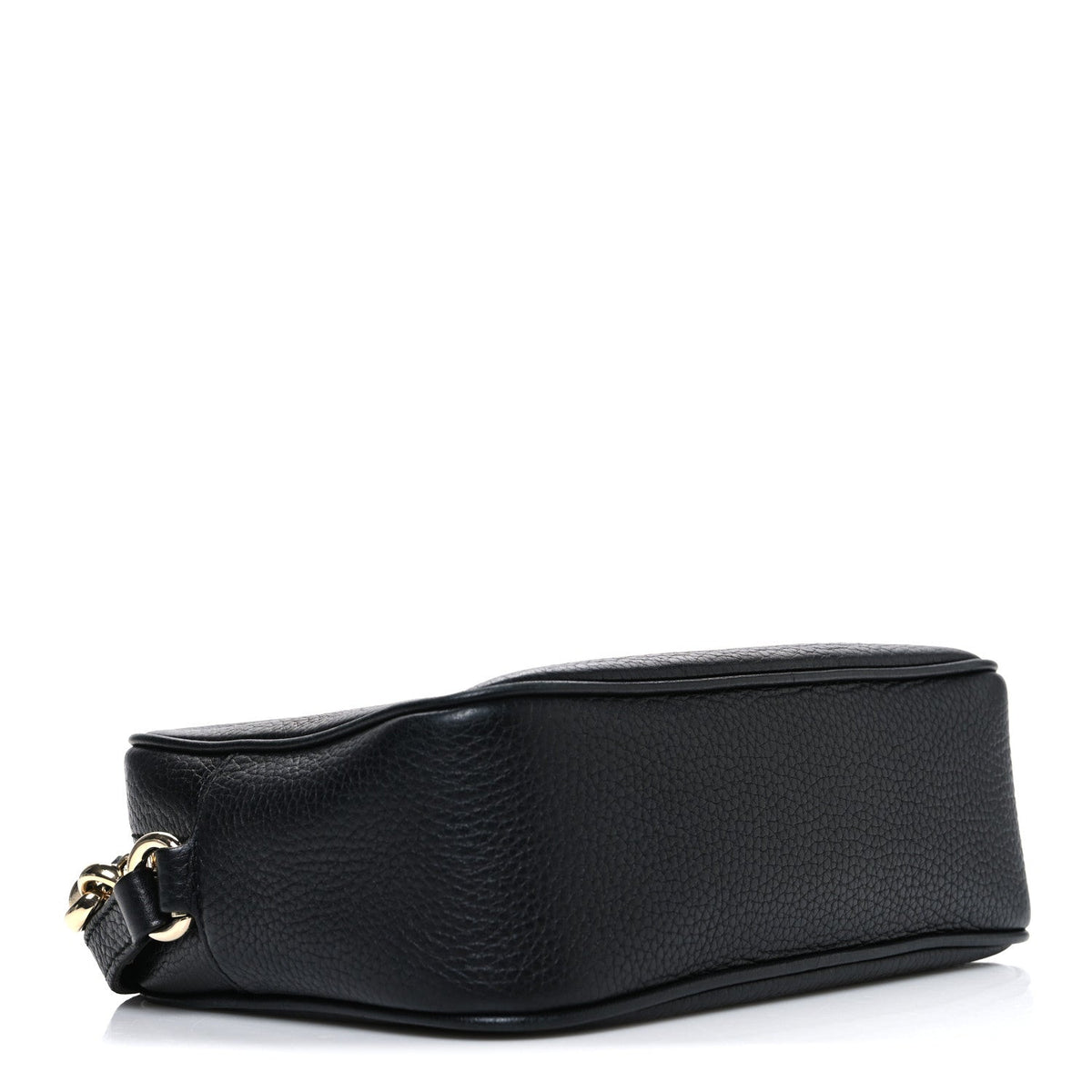Pebbled Calfskin Small Soho Disco Bag Black product image 4, provided for visual reference and product detail review
