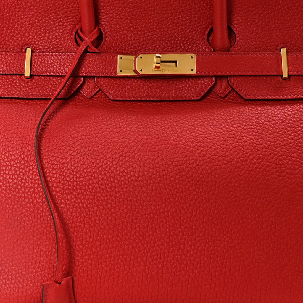 Togo BIRKIN 35 Geranium product image 9, provided for visual reference and product detail review