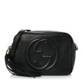 Pebbled Calfskin Small Soho Disco Bag Black product image 1, provided for visual reference and product detail review