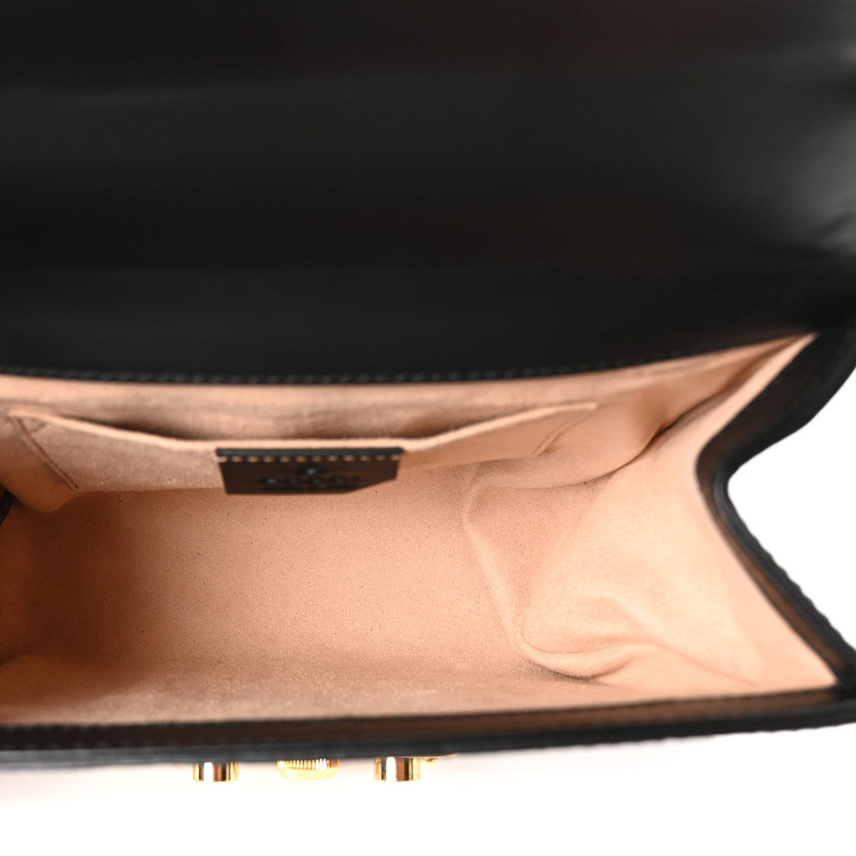 Guccissima Small Padlock Shoulder Bag Black product image 4, provided for visual reference and product detail review