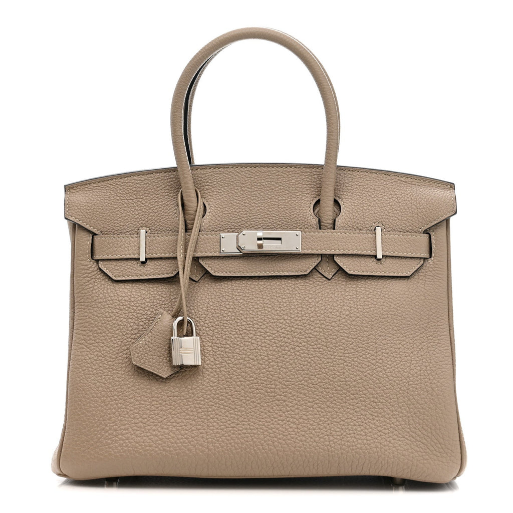 Togo Birkin 30 Gris Tourterelle product image 1, provided for visual reference and product detail review