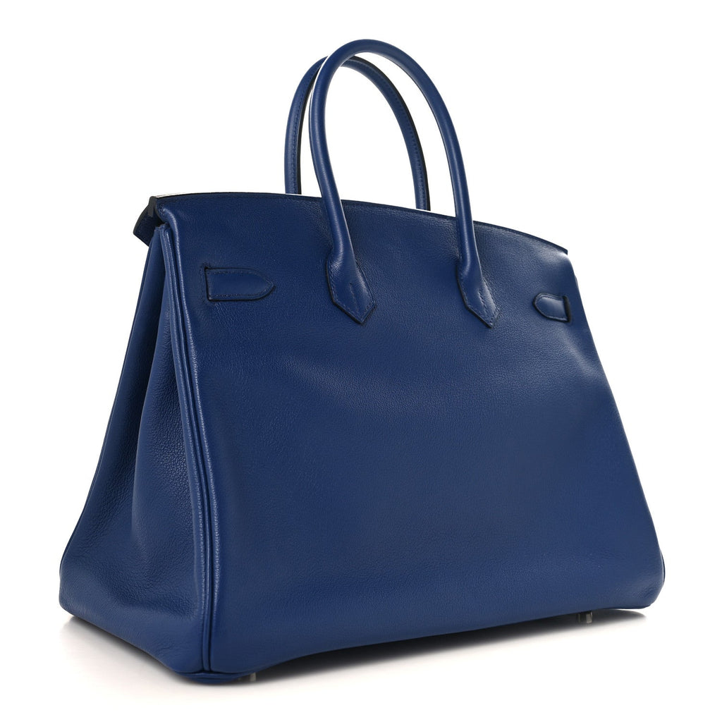 Taurillon Novillo Sea Surf Birkin 35 Bleu Saphir product image 2, provided for visual reference and product detail review