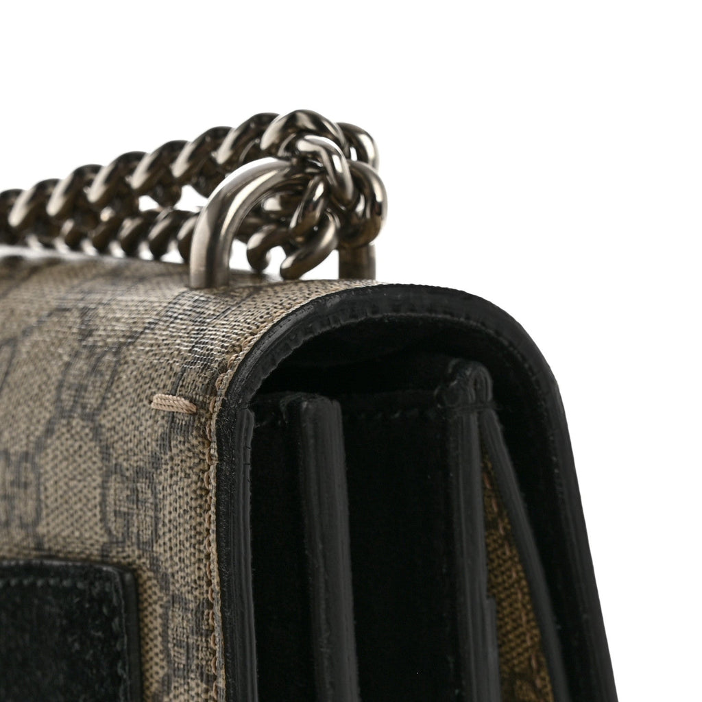 GG Supreme Monogram Medium Dionysus Shoulder Bag Black product image 13, provided for visual reference and product detail