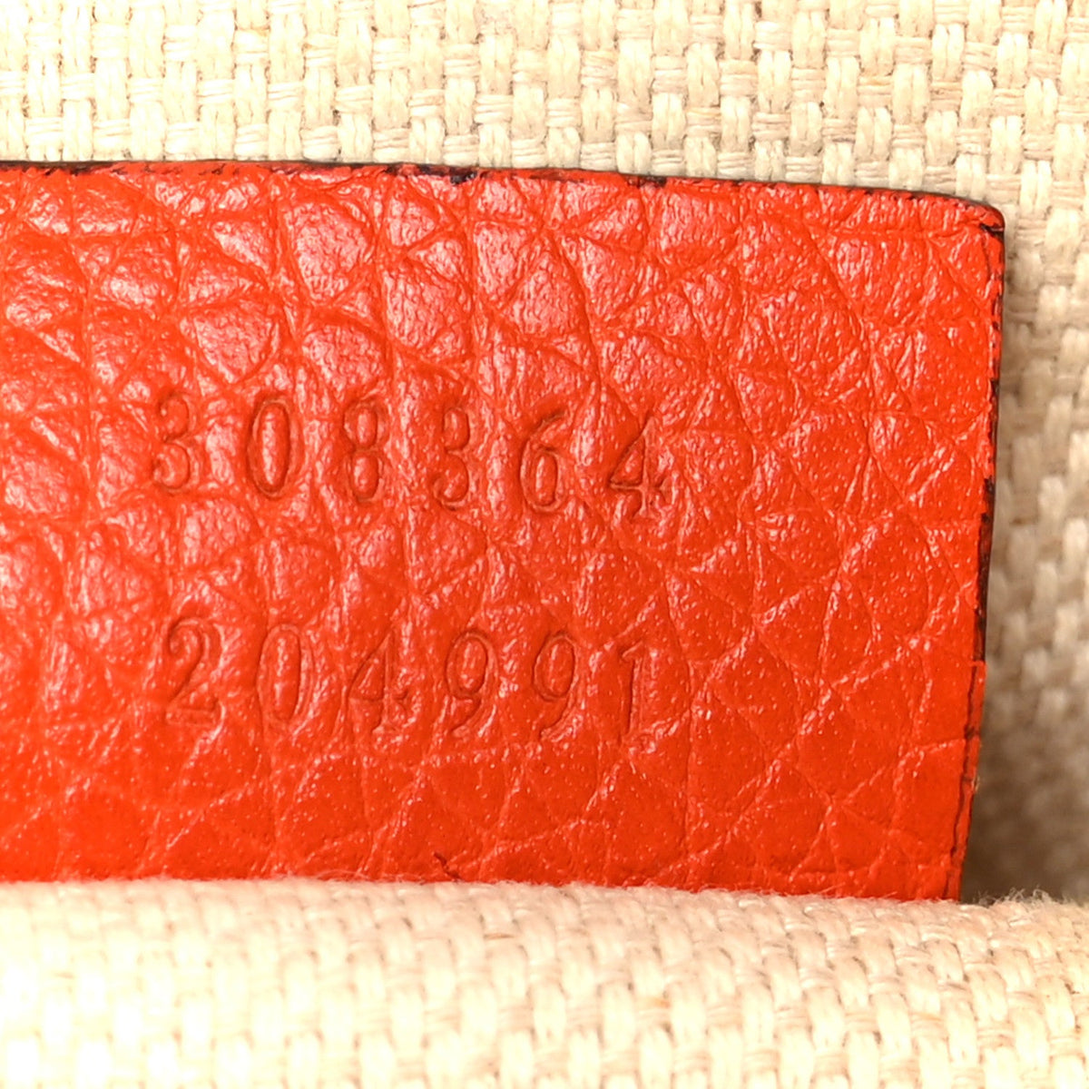 Pebbled Calfskin Small Soho Disco Bag Sun Orange product image 7, provided for visual reference and product detail review