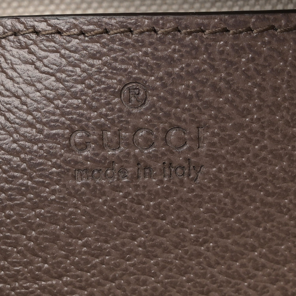 GG Supreme Monogram Textured Dollar Calfskin Web Mini Ophidia Top Handle Bag Beige Ebony New Acero product image 6, provided