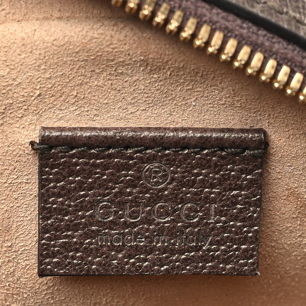 GG Supreme Monogram Web Mini Ophidia Round Shoulder Bag Brown product image 6, provided for visual reference and product