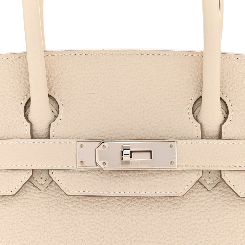 Taurillon Clemence Birkin 30 Craie product image 8, provided for visual reference and product detail review