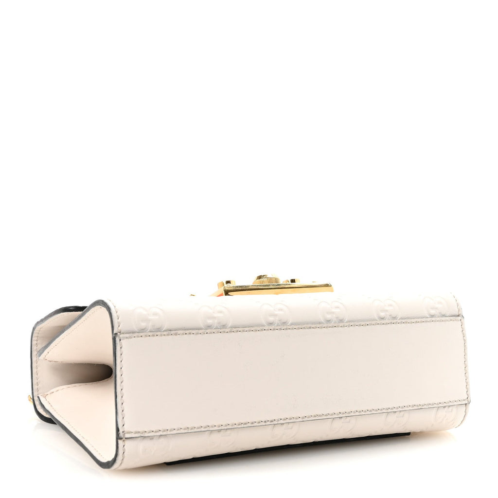Guccissima Small Padlock Shoulder Bag Black White product image 4, provided for visual reference and product detail review