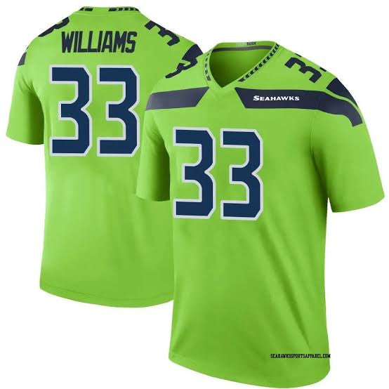 Dee Williams Seattle Seahawks Official NFL Jersey Nike Neon product image 1