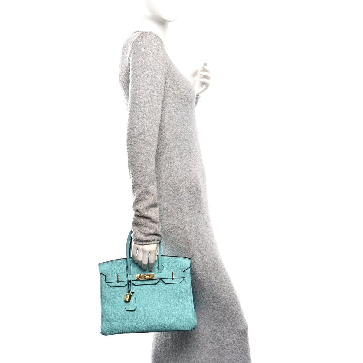 Togo BIRKIN 30 Bleu Atoll product image 2, provided for visual reference and product detail review