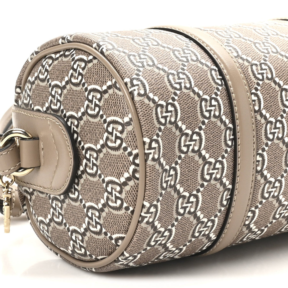GG Shadow Monogram Ophidia Top Handle Bowler Bag Taupe product image 9, provided for visual reference and product detail