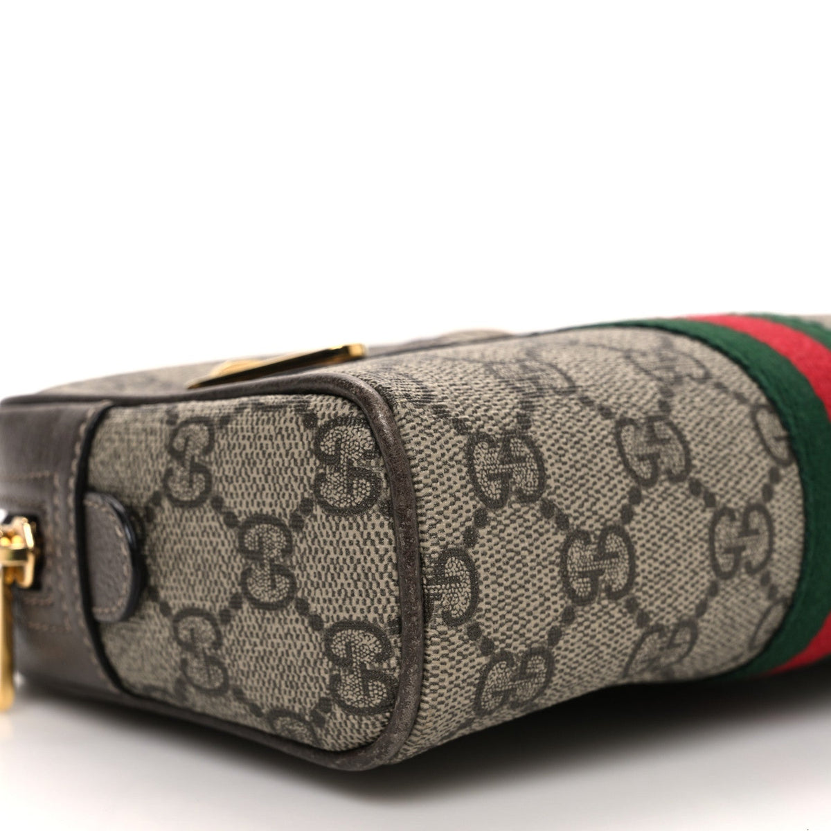 GG Supreme Monogram Web Small Ophidia Belt Bag 85 34 Dark Brown product image 9, provided for visual reference and product