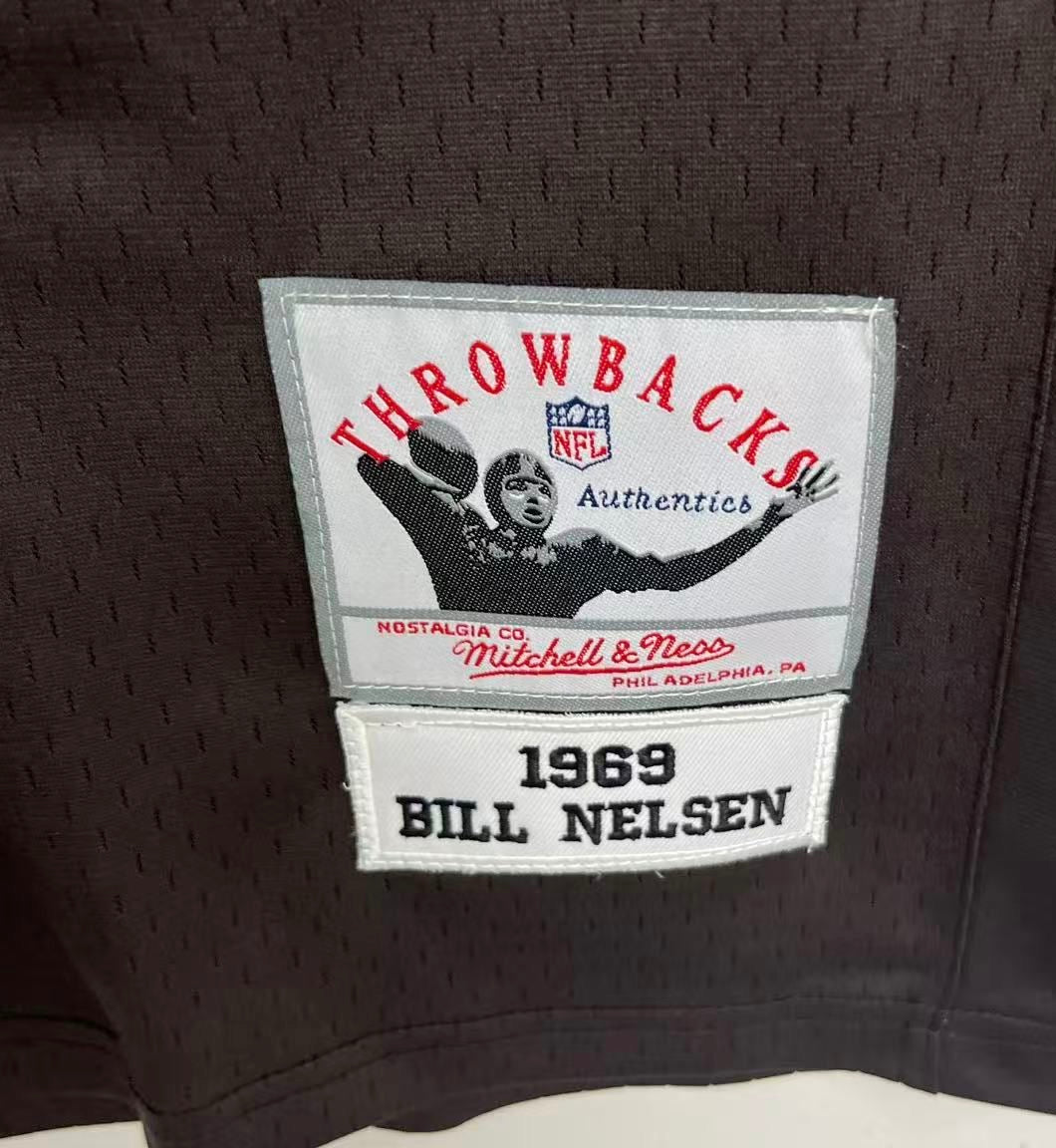 Bill Nelsen 1969 Cleveland Browns Official NFL Mitchell & product image 3
