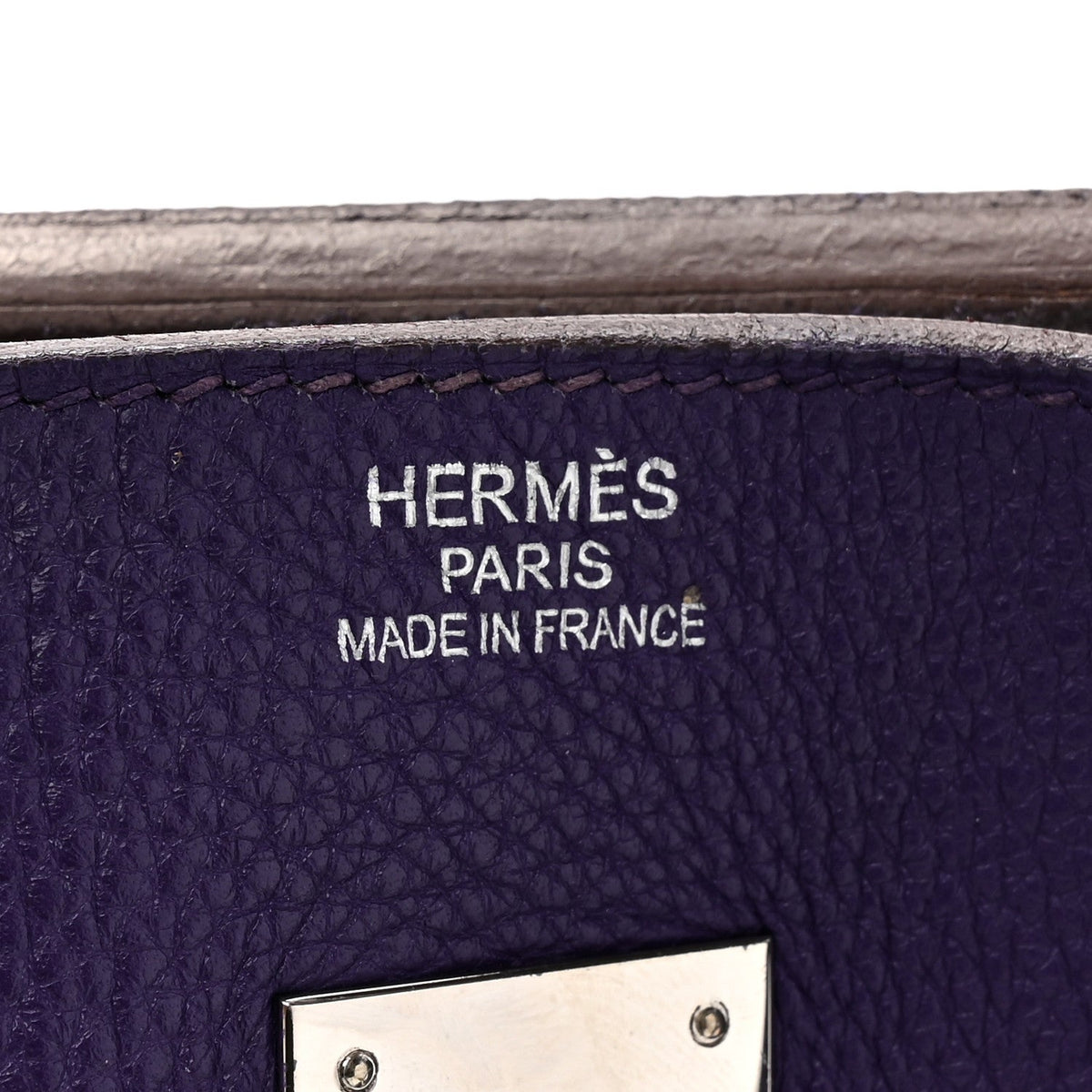Taurillon Clemence Birkin 35 Iris product image 5, provided for visual reference and product detail review