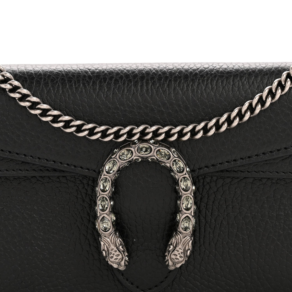 Calfskin Super Mini Dionysus Shoulder Bag Black product image 7, provided for visual reference and product detail review