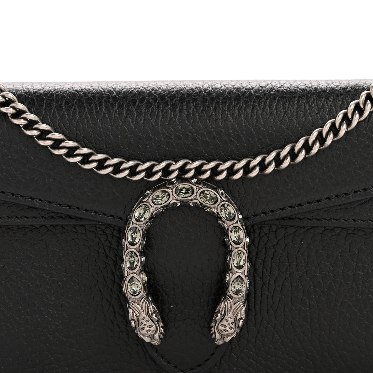 Calfskin Super Mini Dionysus Shoulder Bag Black product image 7, provided for visual reference and product detail review