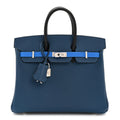 Epsom Tri-Color Birkin 25 Deep Bleu Bleu Hydra Black product image 1, provided for visual reference and product detail review