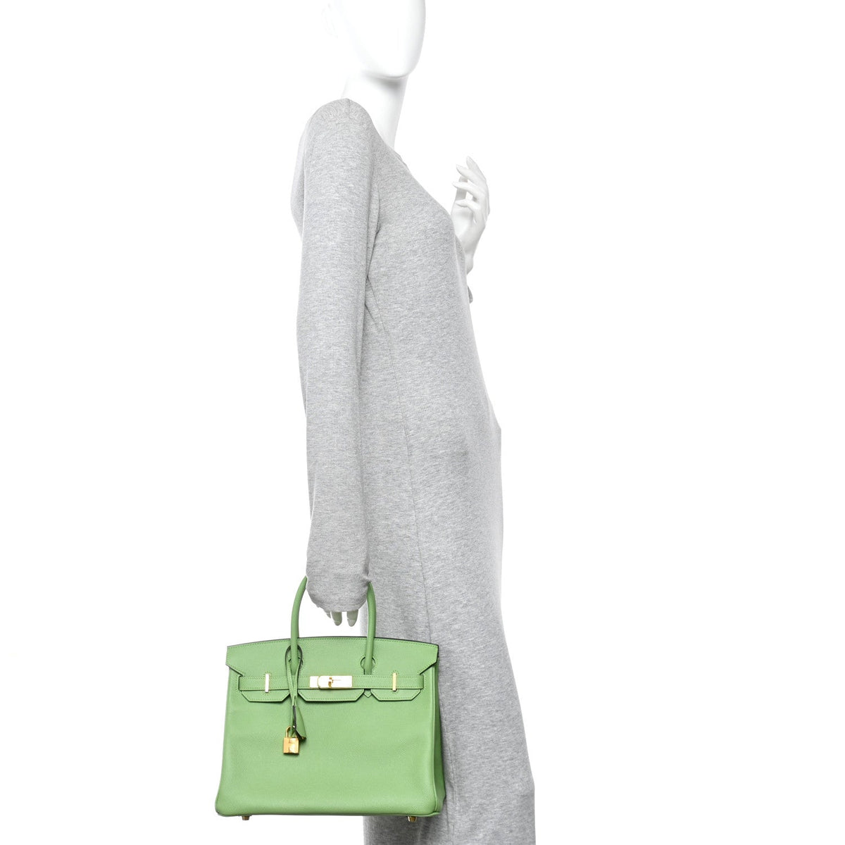 Epsom BIRKIN 30 Vert Criquet product image 2, provided for visual reference and product detail review