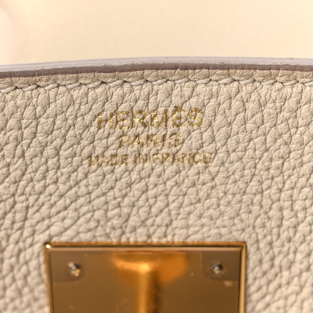 Togo Birkin 30 Craie product image 5, provided for visual reference and product detail review