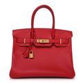 Epsom Birkin 30 Rouge Casaque product image 1, provided for visual reference and product detail review