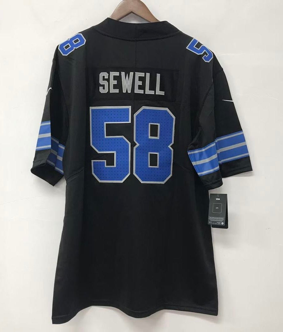 Penei Sewell Detroit Lions Official NFL Nike 2024 black product image 1