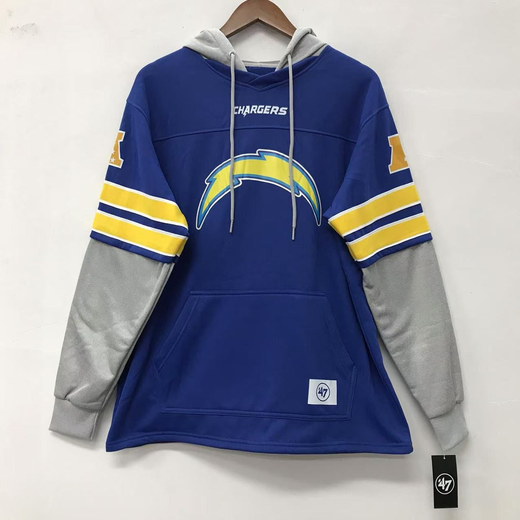 Los Angeles Chargers Official NFL 47 brand hoodie product image 1