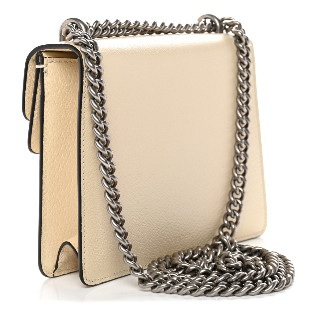 Textured Calfskin Crystal Mini Dionysus Shoulder Bag Mystic White product image 3, provided for visual reference and product