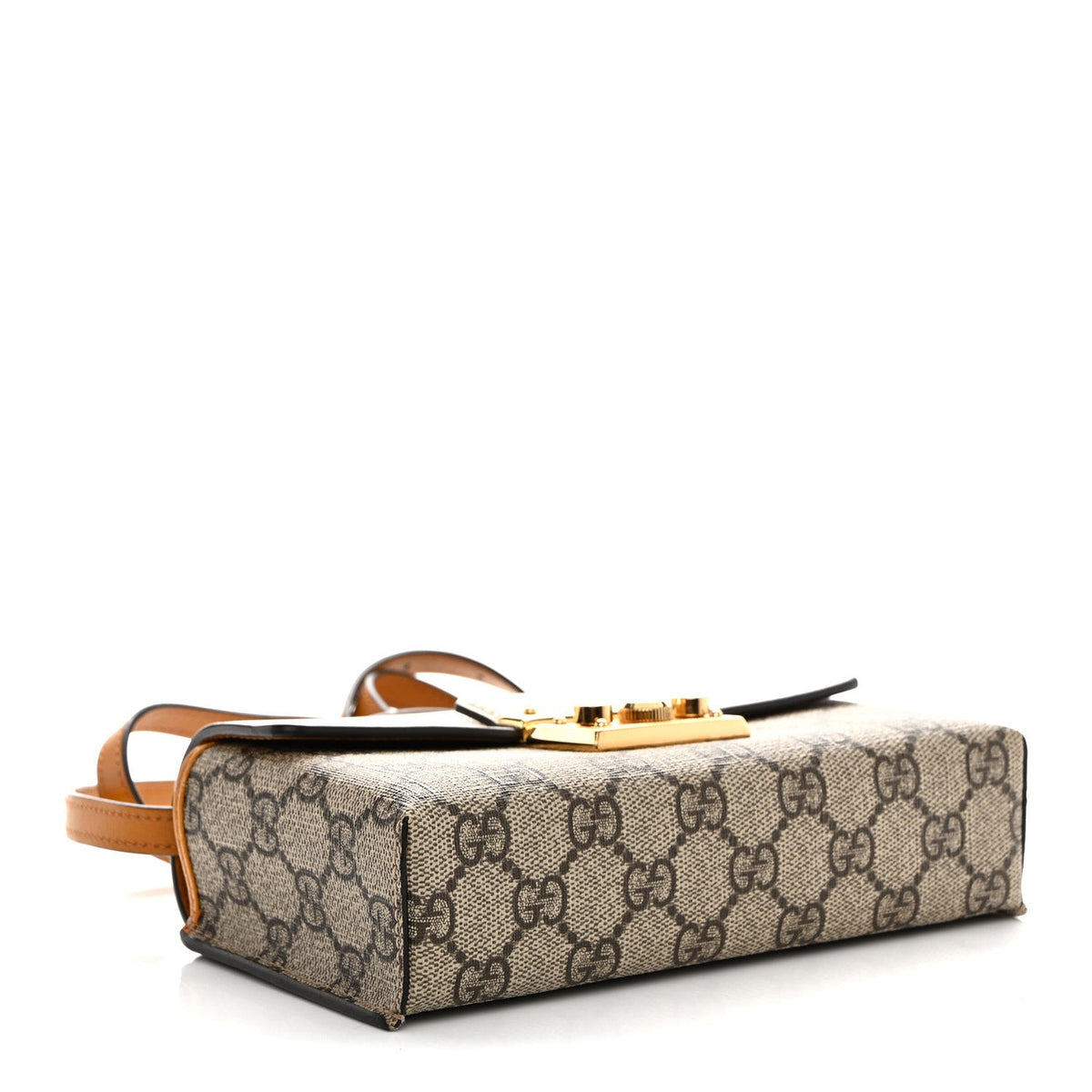 GG Supreme Monogram New Sakai Calfskin Mini Padlock Top Handle Shoulder Bag Beige Ebony Mystic White Sun Oil product image
