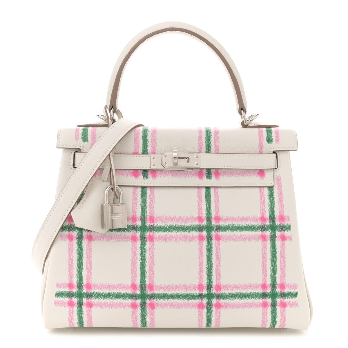Swift Tartan Kelly Retourne 25 Gris Pale Rose Bubblegum Vert Moyen product image 1, provided for visual reference and