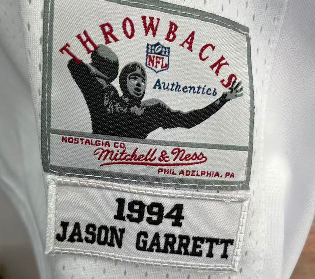 Jason Garrett Dallas Cowboys 1994 Official NFL Jersey white product image 3