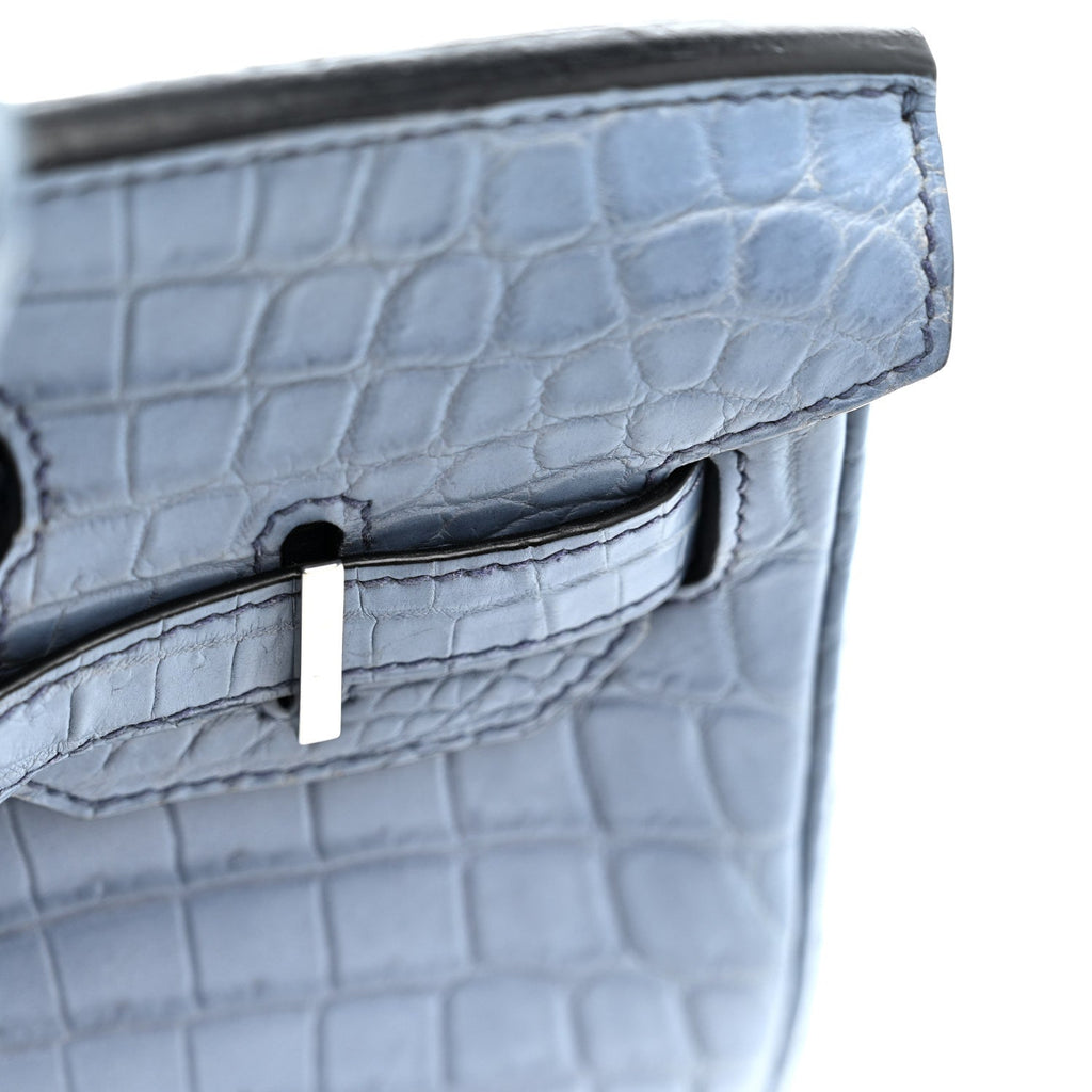 Matte Porosus Crocodile Birkin 30 Bleu Brighton product image 40, provided for visual reference and product detail review