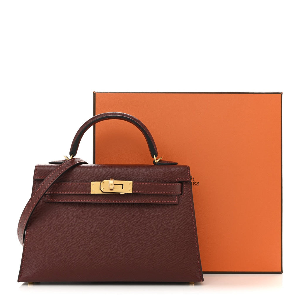 Madame Calfskin Mini Kelly Sellier 20 Rouge H product image 11, provided for visual reference and product detail review