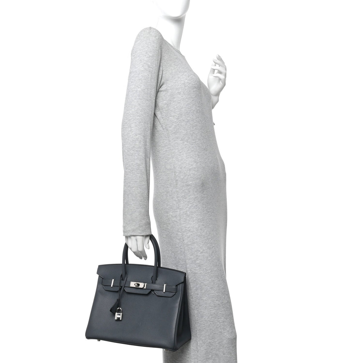 Epsom Birkin 30 Gris Misty product image 2, provided for visual reference and product detail review