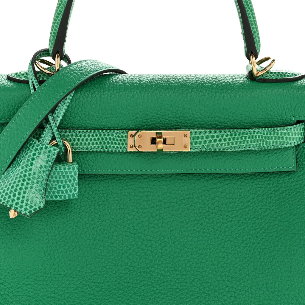 Togo Lizard Kelly Retourne Touch 25 Menthe product image 8, provided for visual reference and product detail review