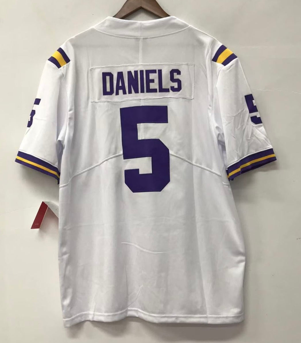 Jayden Daniels LSU Tigers Jersey NIKE white product image 1