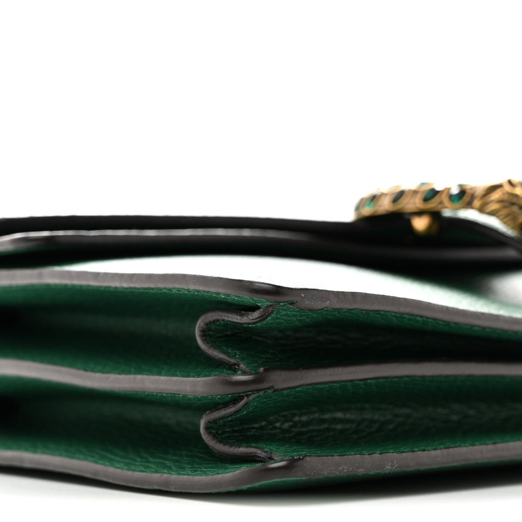 Dollar Calfskin Crystal Small Dionysus Shoulder Bag Emerald product image 9, provided for visual reference and product