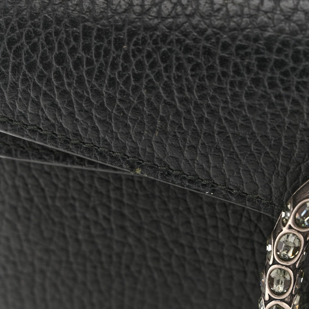 Dollar Calfskin Crystal Super Mini Dionysus Shoulder Bag Black product image 10, provided for visual reference and product