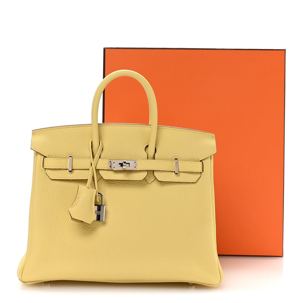 Togo Birkin 25 Jaune Poussin product image 11, provided for visual reference and product detail review