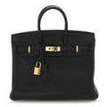 Togo Birkin 25 Black product image 1, provided for visual reference and product detail review