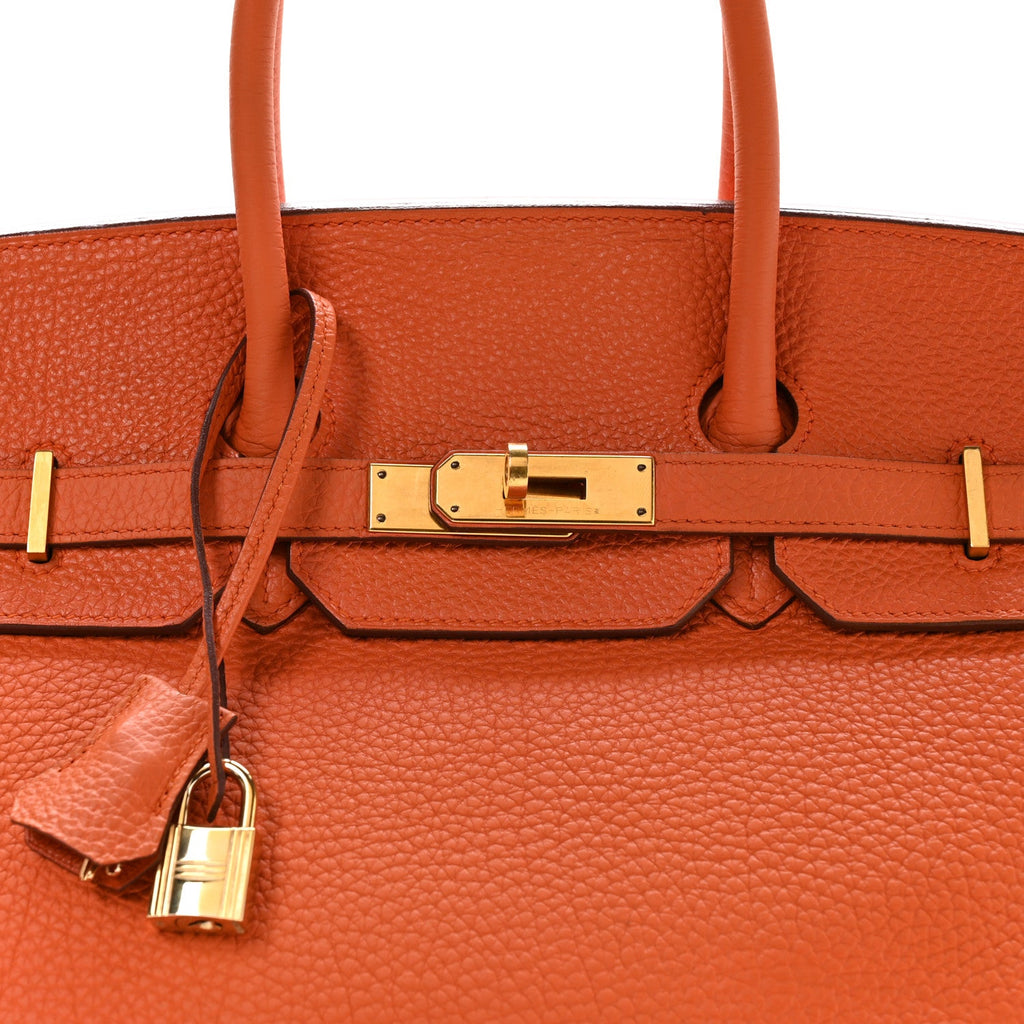 Togo Birkin 35 Orange product image 8, provided for visual reference and product detail review