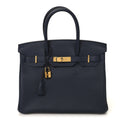 Togo Birkin 30 Bleu Nuit product image 1, provided for visual reference and product detail review