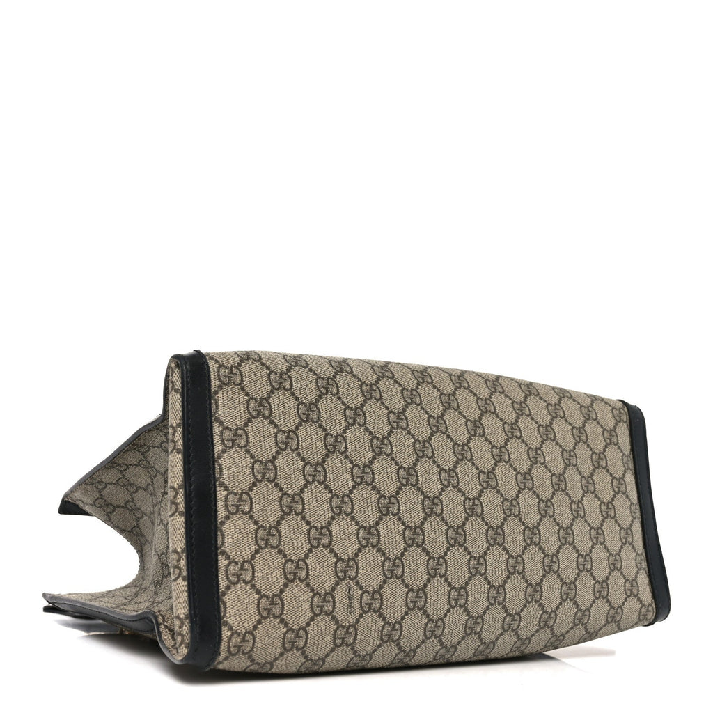 GG Supreme Monogram Medium Padlock Tote Black product image 4, provided for visual reference and product detail review